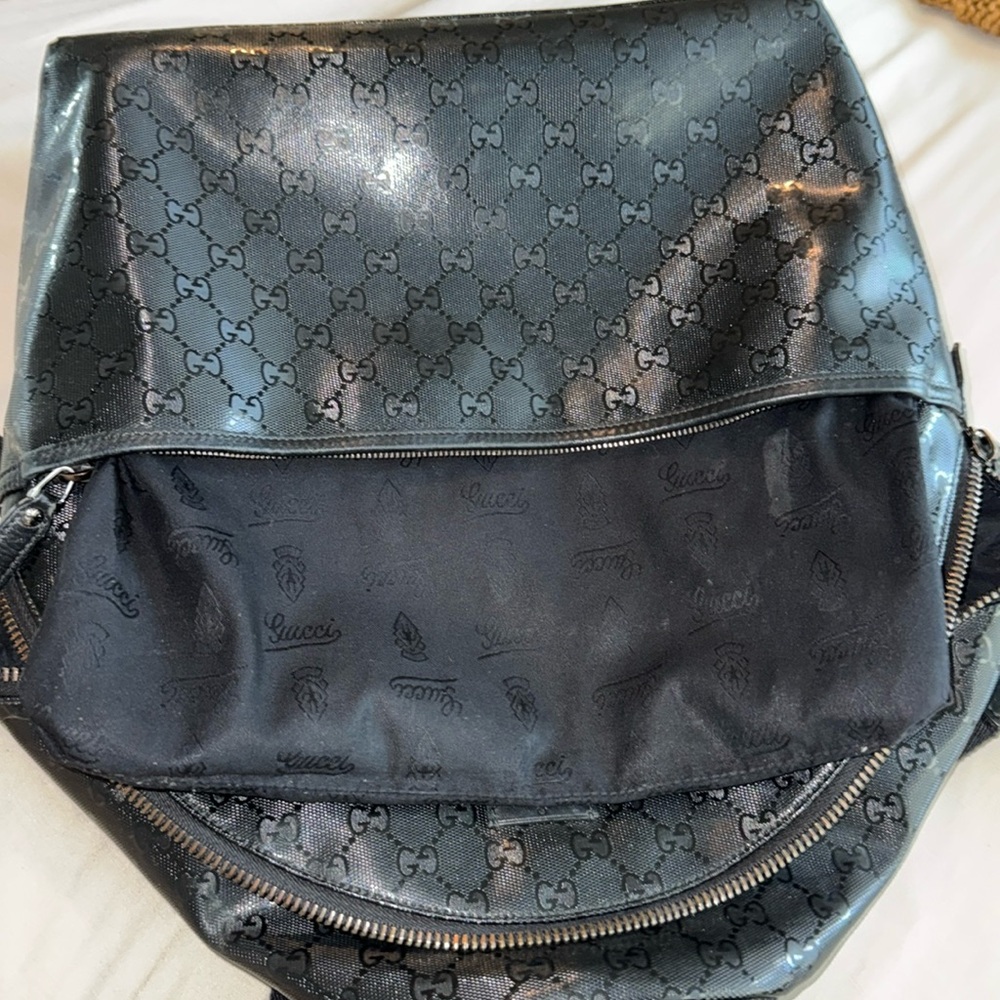 Pre owned Gucci GG black backpack, as shown in pictures. - Picture 9 of 17
